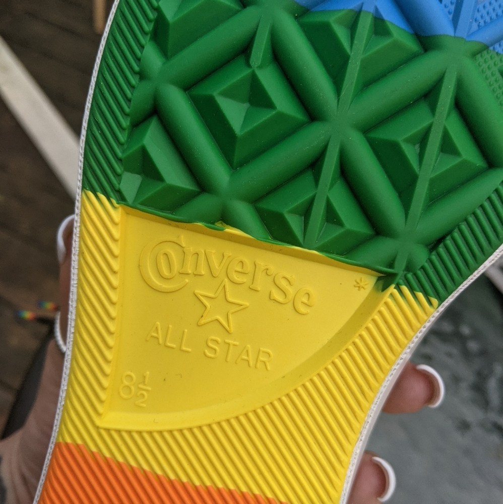 NEW pride rainbow chuck taylors unisex - Picture 6 of 10